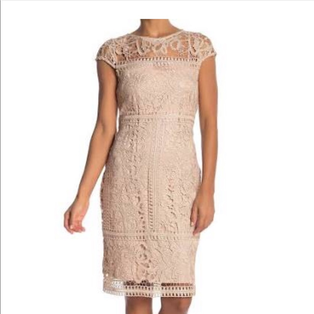 Marina – Lace Cap Sleeve Dress